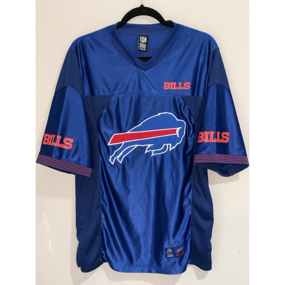 NFL Team Apparel Buffalo Bills Football Jersey Embroidered Buffalo Size Small